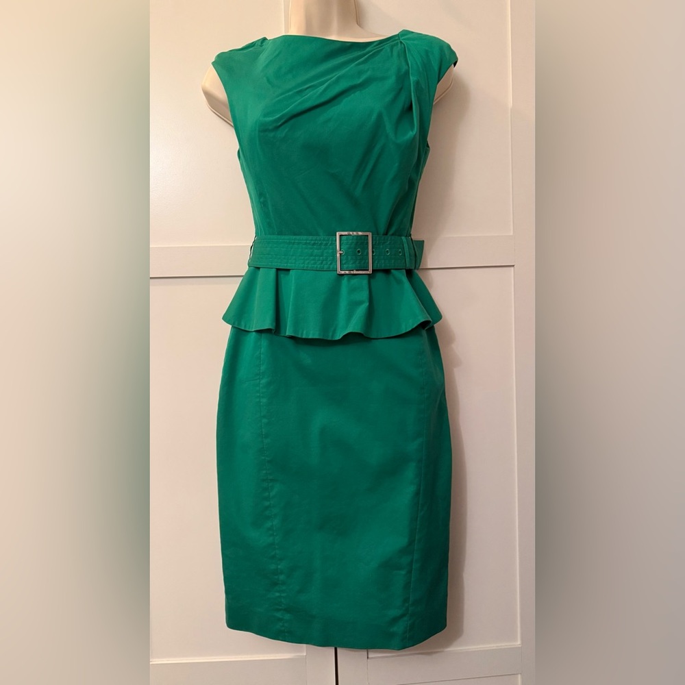 Karen Millen Dress Size 4 Kelly Green